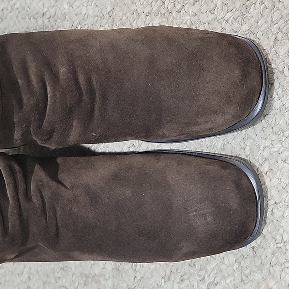 MARKON brown leather suede slouch calf high boots. Size is 6.5 M. - Picture 6 of 8